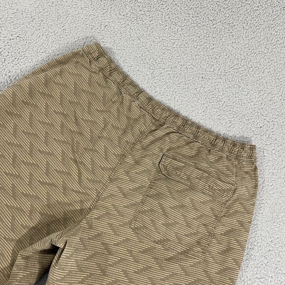 L.L. Bean Shorts Men L Brown Geo Print Pull On Drawstring - Picture 4 of 11